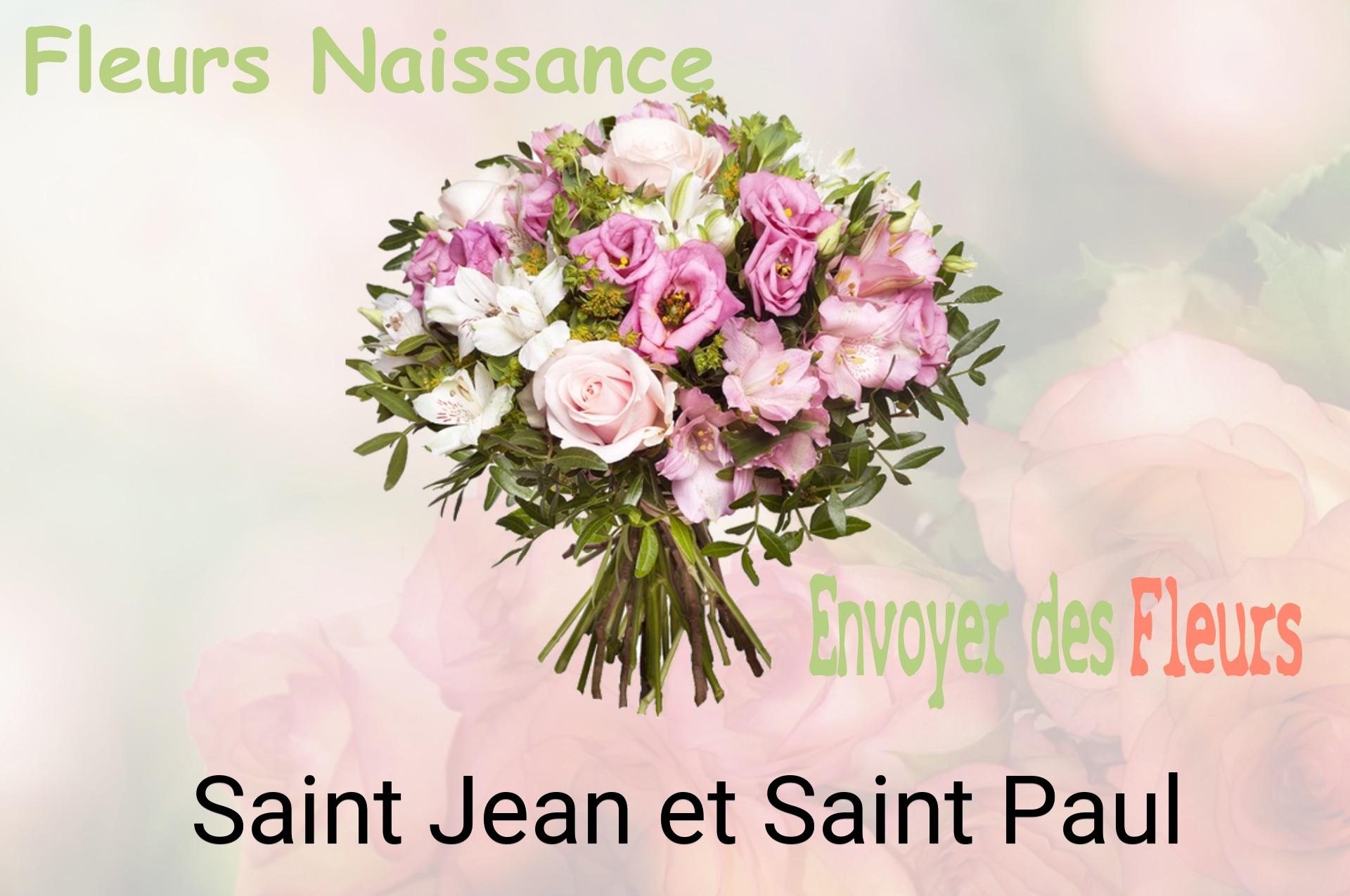 Bouquet de fleurs de naissance livré à Saint-Jean-et-Saint-Paul