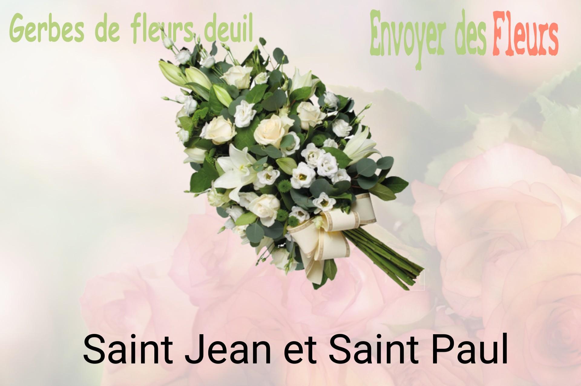 Gerbe de fleurs de deuil livrée à Saint-Jean-et-Saint-Paul